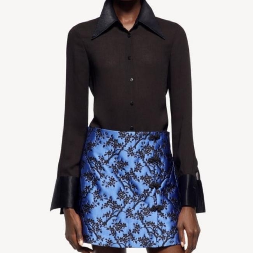 Zara Jacquard Mini Skirt NWT